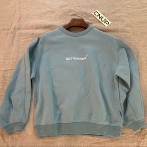 Vintage unisex ash blue Basic Crewneck Sweater